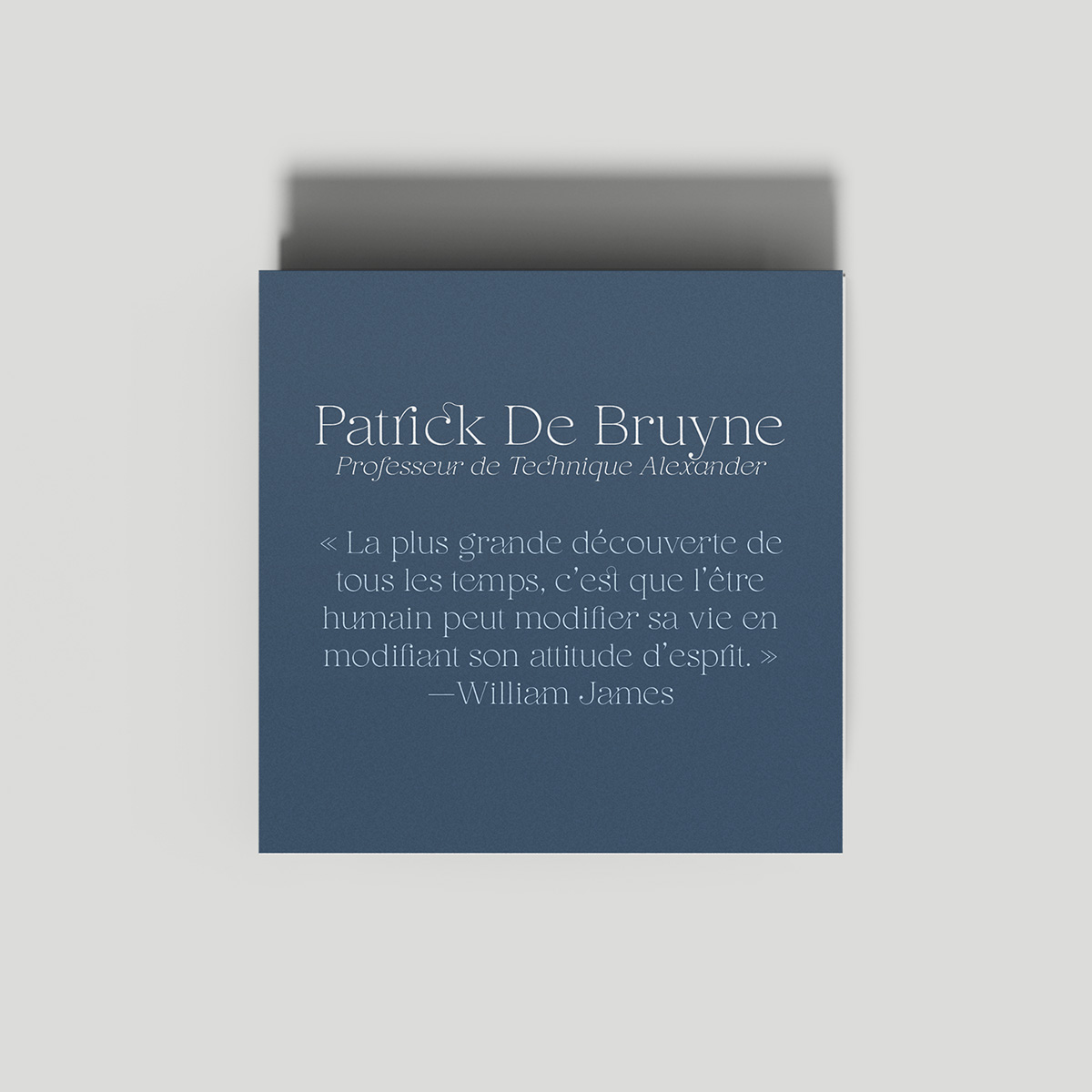 Patrick De Bruyne, Alexander technique's teacher Patrick De Bruyne, Alexander technique's teacher